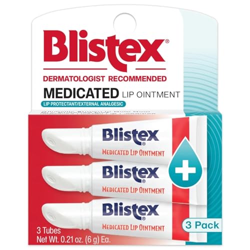 Blistex Medicated Lip Ointment 3 Pack - 24 Hr Moisture & Healing
