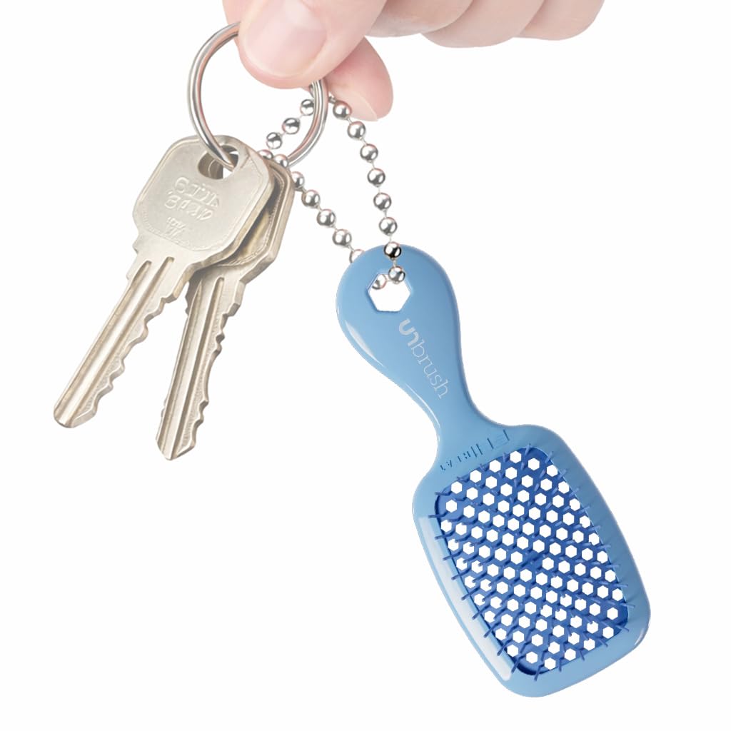 Mini Hair Brush Keychain - FHI Heat Collectible Charm for Bags & Keys | Perfect Accessory for Beauty Lovers