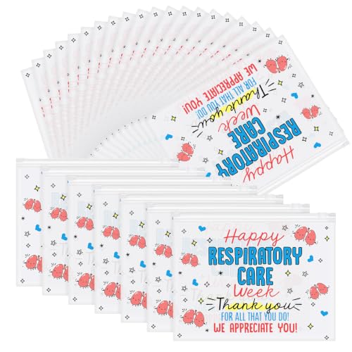 60 Pcs Respiratory Care Week Gift Makeup Bags - SilTriangle, 5.91 x 7.87 in