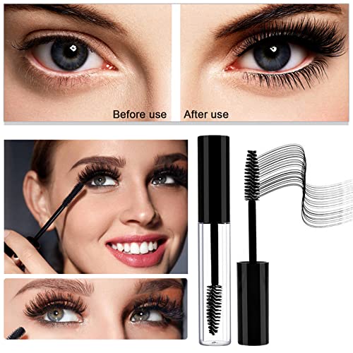 3 Pack 10ml Empty Mascara Tube with Wand & Funnels for Oil