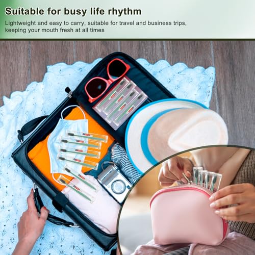 HOFASON Disposable Toothbrushes with Toothpaste, 50 Pack Travel Set