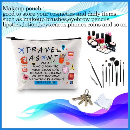 PXTIDY Beige Travel Makeup Bag - Waterproof Cosmetic Pouch