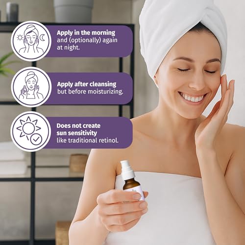 Reviva Labs Bakuchiol Serum 1 fl oz | Natural Retinol Alternative for Radiant Skin