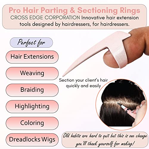 Stainless Steel Hair Parting Tool - Quick Sectioning Ring