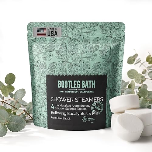 Eucalyptus Mint Shower Steamers - 4 Pack Aromatherapy Tablets