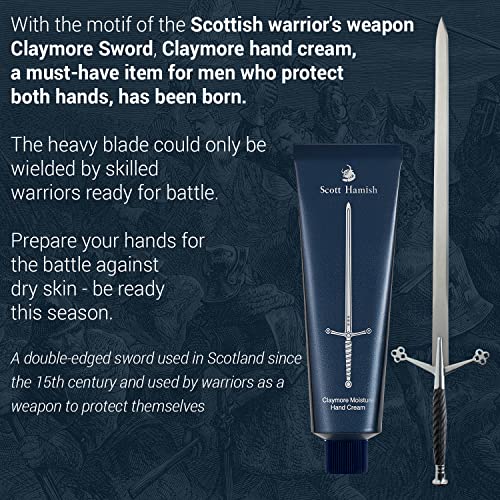 Scott Hamish Claymore Moisture Hand Cream for Men, Shea Butter, 1.69oz