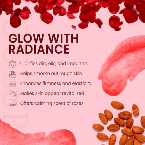 Rose & Almond Body and Foot Scrub with Dead Sea Salt - 10 oz