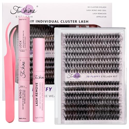 Fenshine Cluster Eyelash Extensions - 240pcs Natural False Lashes