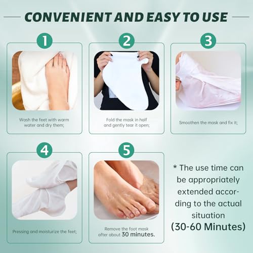 VGO Foot Peeling Mask - Natural Exfoliating Callus Remover (3 Pack)