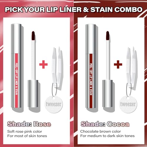 Cilrofelr Cocoa Peel-Off Lip Liner Stain – Long-Lasting Matte Tattoo Lip Color