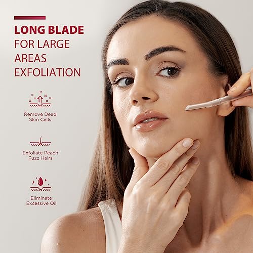 SINAHET 3 Pack Dermaplane Razors for Women Face Hair Removal & Exfoliation