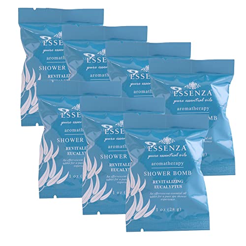 Essenza Eucalyptus Shower Bombs - 7-Piece Aromatherapy Spa Tablets