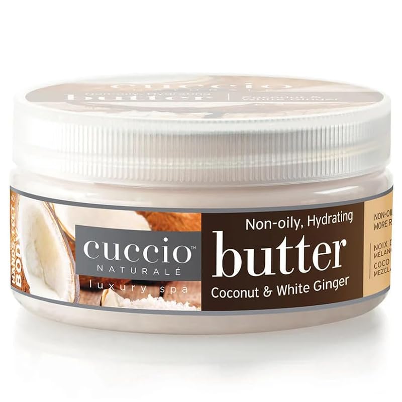 Cuccio Naturale Butter Blend Moisturizer – Coconut & White Ginger, 8 Oz