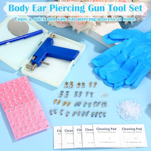 Professional Ear Piercing Gun Kit with Stainless Steel Studs