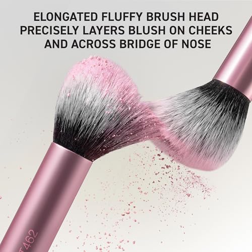 Real Techniques Precision Blush Brush - Fluffy Vegan Makeup Brush