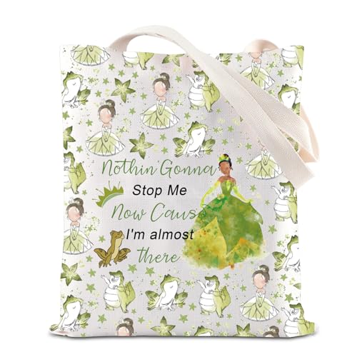 I'm Almost T FOTAP Tiana Princess Cosmetic Bag Frog Princess Gifts Travel Organizer