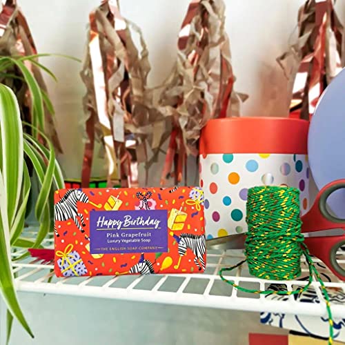 The English Soap Company Luxury Pink Grapefruit Soap - Happy Birthday