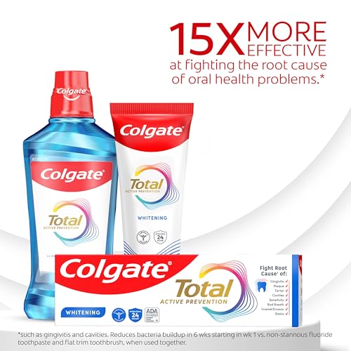 Colgate Total Whitening Fluoride Toothpaste 5.1 oz Twin Pack Mint Flavor