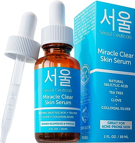 SeoulCeuticals Korean Acne Serum with Natural Salicylic Acid - 1oz