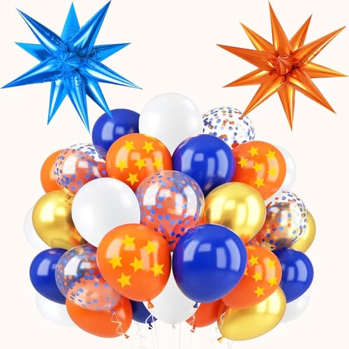 64-Piece Cartoon Dragon Birthday Balloon Set - 12-Inch Latex