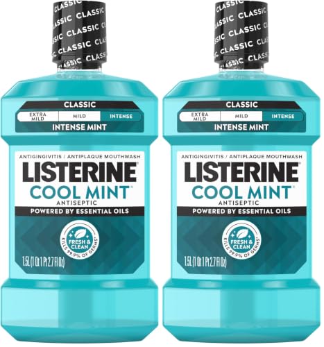 Listerine Cool Mint Antiseptic Mouthwash - 1.5L Pack of 2