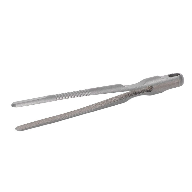 Tefola Portable Mini Keychain Tweezer, Titanium Alloy, Silver, EDC Multi-tool, Easy to Carry