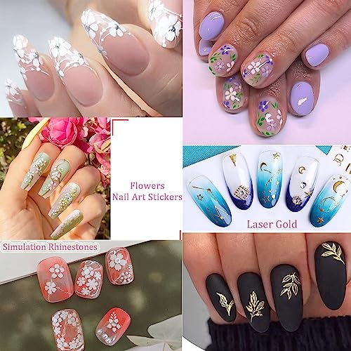 Zoance 102 Sheets Nail Art Stickers & Storage Book Set - 5200+ Designs for DIY Manicure