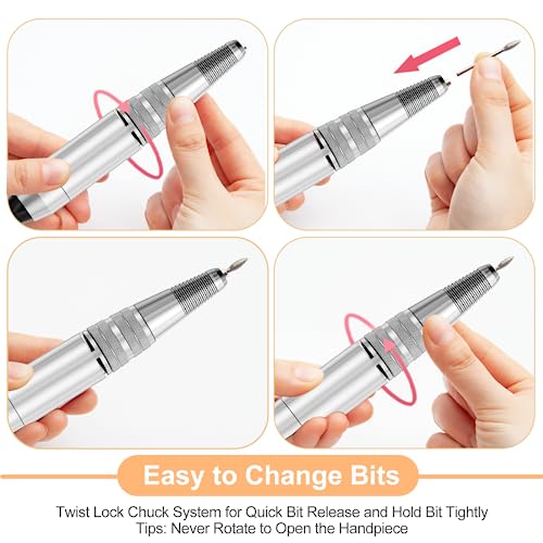 HOINVO 30000 RPM Nail Drill Handpiece Replacement for Professional Machines