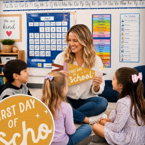 First Day of School Felt Pennant Banner | Back to School Decor