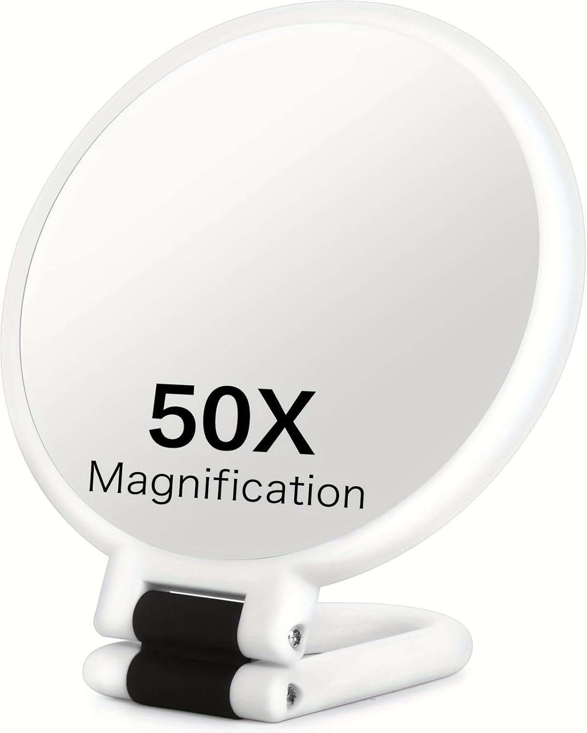 50X Magnifying Mirror - 360° Adjustable Dual-Sided Design for Precision Makeup & Eyebrow Tweezing | Travel-Friendly Beauty Tool
