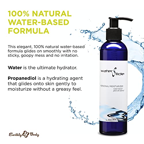 Earthly Body WaterSlide Personal Moisturizer - 8 fl oz Vegan Lubricant