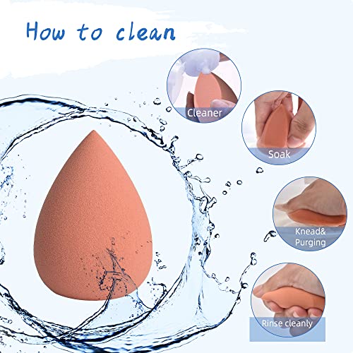 COSTICA 4 Pcs Makeup Sponge Set for Flawless Foundation Blending