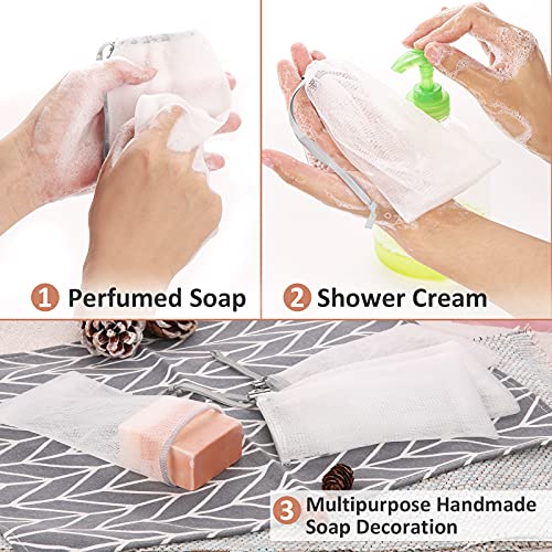 Cobahom 6 Pack Mesh Soap Bags for Bath & Shower - 6x3.5 Inch