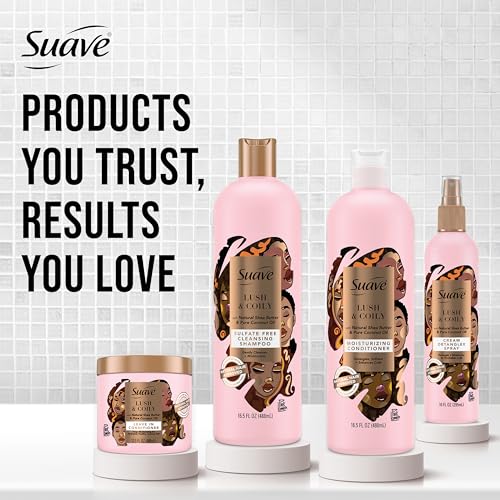 Suave Professional Natural Hair Detangler Spray 10 oz - Moisturizing Curl & Coil Care
