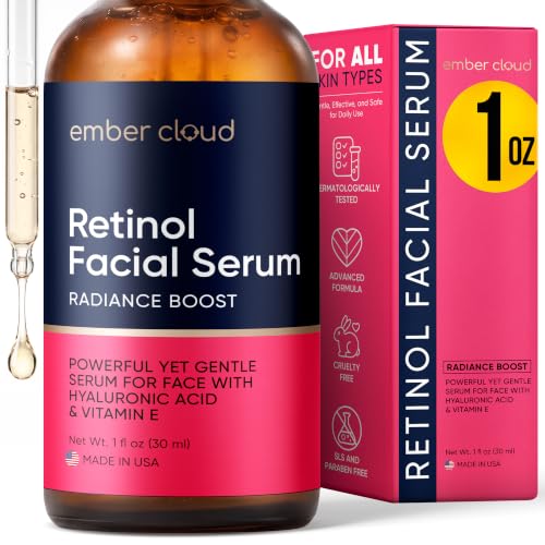 Retinol Serum with Hyaluronic Acid & Vitamin E – 1 Oz Anti-Aging Treatment