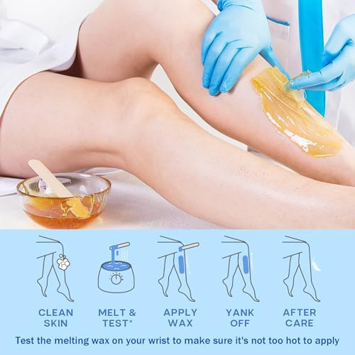 JunKuJK Hard Wax Beads for Hair Removal, 12-Pack with Applicator Sticks