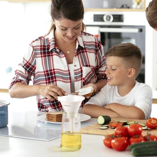 DolphinSmile Plastic Kitchen Funnel Set of 3 - Durable & Versatile