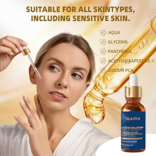 OLAVITA Vitamin C Anti-Aging Serum 1.01 Fl Oz (Pack of 2) - Hydrating & Firming