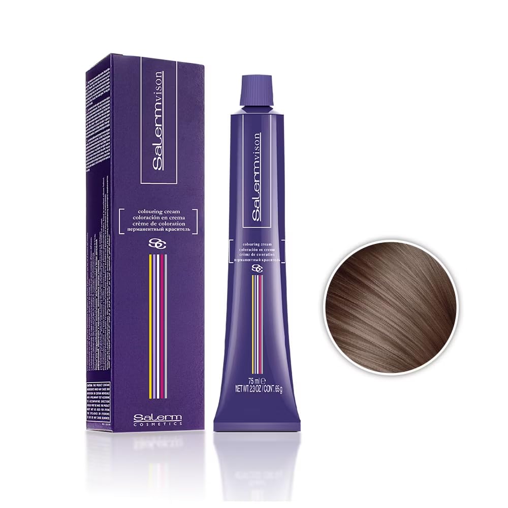 Salermvison Hair Coloring Cream #8.1 Ash Light Blonde, 2.3 Ounce