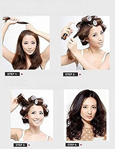 Kamay's 12PCS Medium Hair Rollers - Self Grip Curlers for DIY Curls