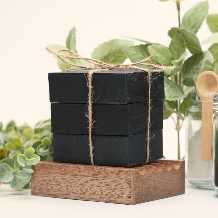Activated Charcoal & Tea Tree Oil Soap – 3 Pack Natural Bar