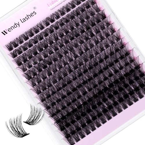 WENDY LASHES Cluster Eyelash Extensions C3-07-D Wispy Waterproof Reusable