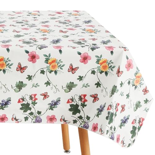 Heavy Duty Waterproof Vinyl Tablecloth 60"x84" for Outdoor Use