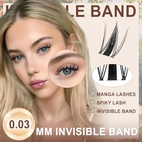 JMS&JMS Fairy Lash Clusters Kit - 144pcs Natural Manga Lashes