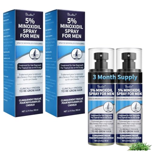 Danliss 5% Minoxidil Hair & Beard Regrowth Spray - 5.42 fl oz (Pack of 2)