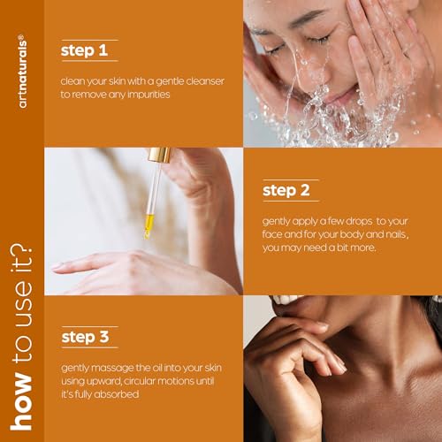 Artnaturals Rose Face Oil with Vitamin E, 4 oz - Deeply Nourishing