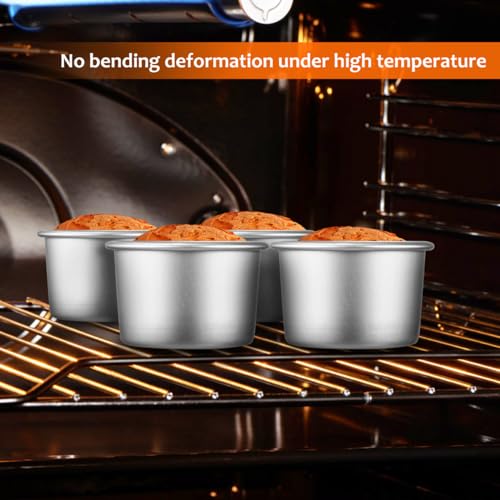 2-Inch Round Cake Pan Set of 4 - Nonstick Aluminum Alloy