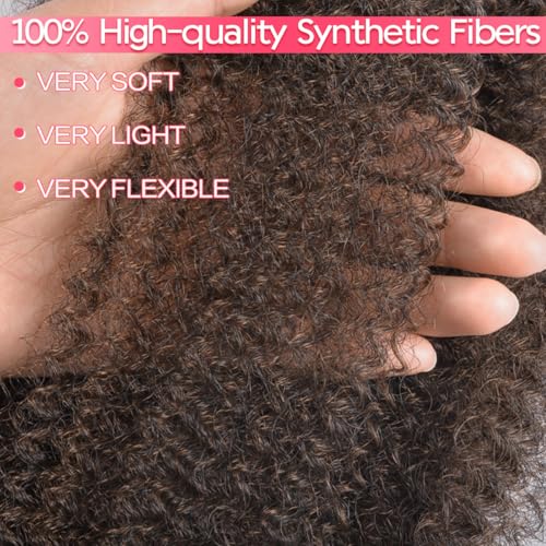 FEILIMEI T30 12 Inch Marley Twist Braiding Hair Pre-Separated Synthetic for Faux Locs - Pack of 8