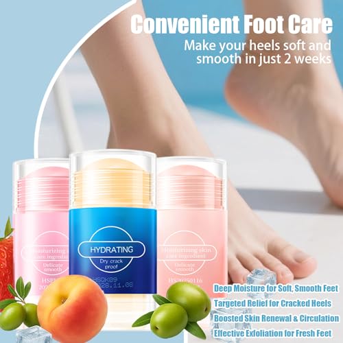 Moisturizing Foot Lotion Stick for Cracked Heels & Dry Skin