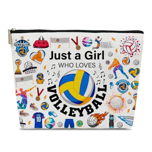 Ythuil Style 01 Volleyball Makeup Bag - Large Capacity Cosmetic Pouch for Women & Teens